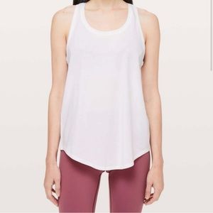 Lululemon Pleated Love Tank White 10